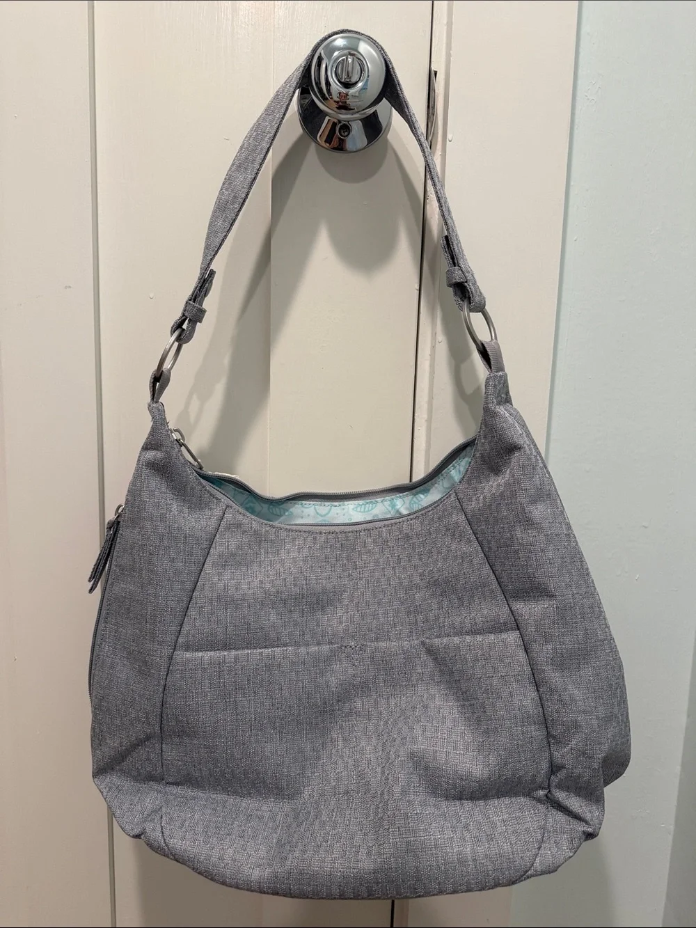 NWT Haiku Amble Hobo purse gray stone